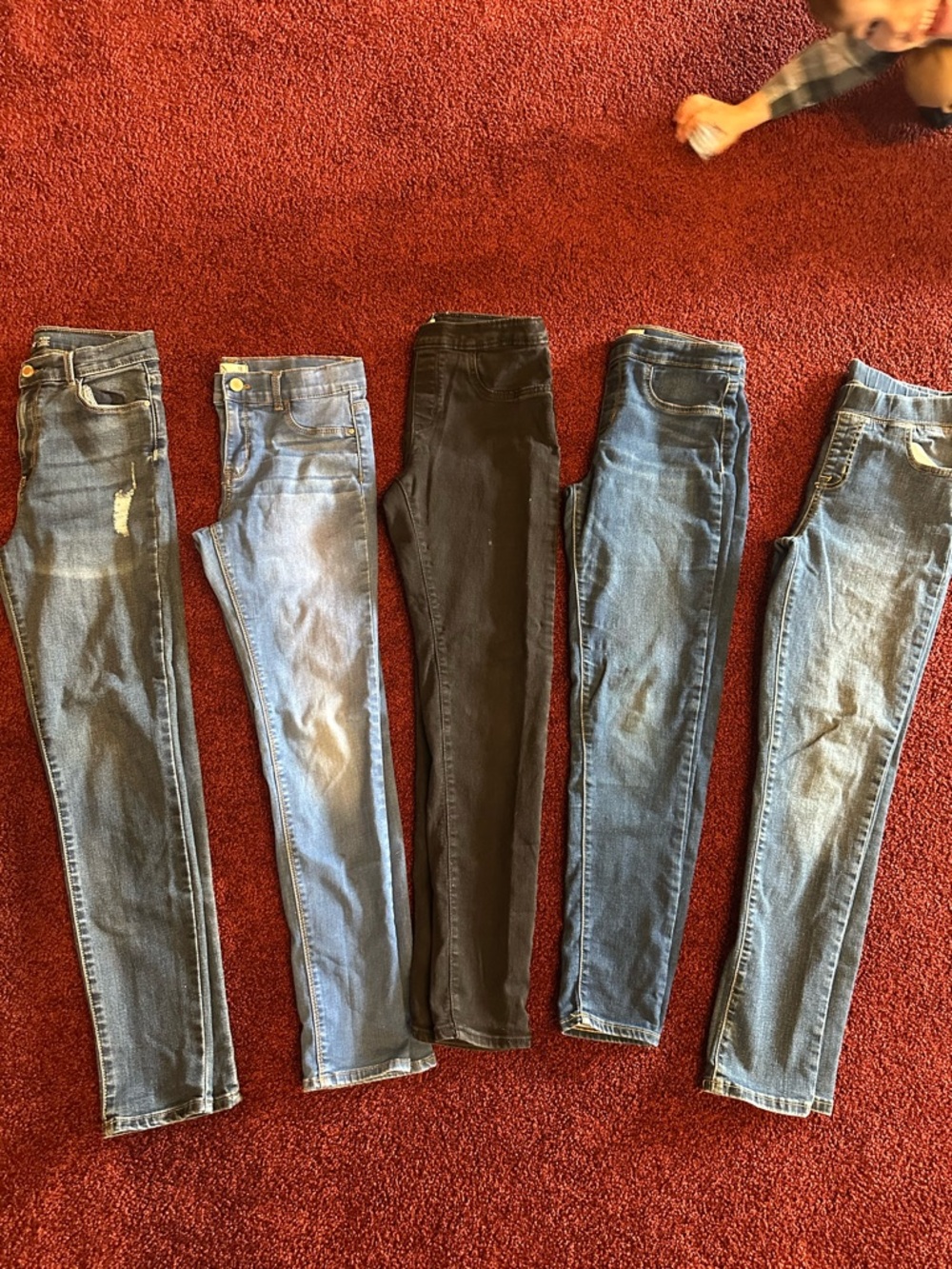 Girls 14/16 skinny jeans lot of 5